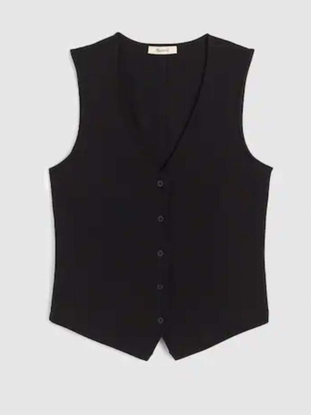 Madewell Ribbed V-Neck Vest - Picture 5 of 9